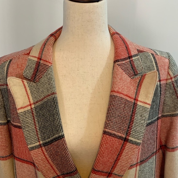 Vintage Via Veneto Oversized Checked Blazer - Picture 7 of 14